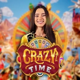 Crazy Time logo by Evolution Casino Prestige
