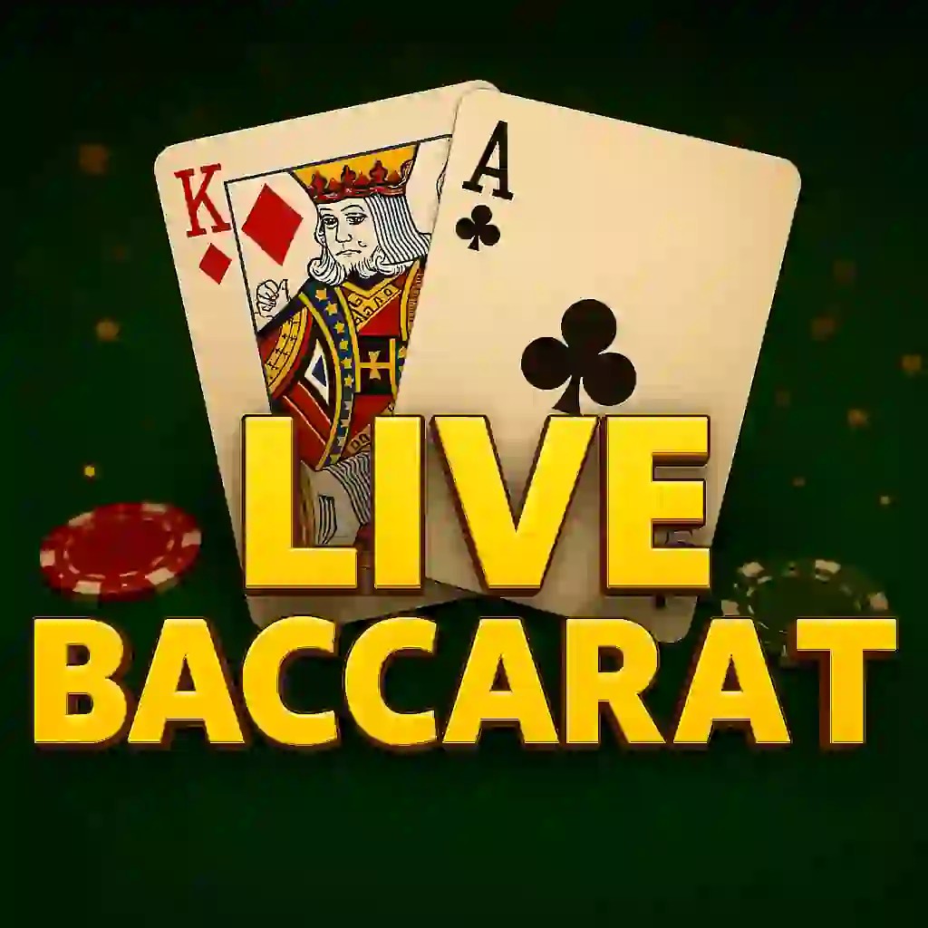 Live Baccarat slot logo by Pragmatic Live at Casino PrestigeLive Baccarat