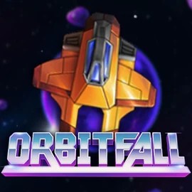 Orbitfall slot logo by ELK Studios at Casino PrestigeOrbitfall