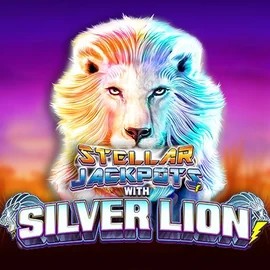 Stellar Jackpots with Silver Lion casino game by Lightning Box Game – featured logo at Casino Prestige
